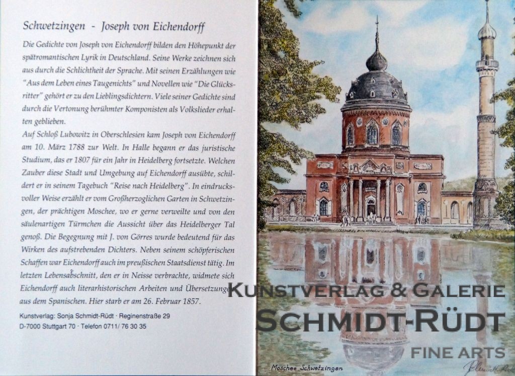 Schwetzingen: Dichter Joseph von Eichendorff